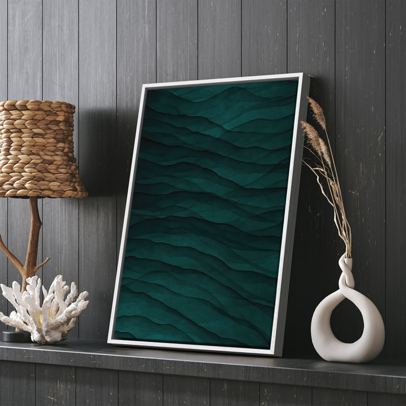 Art mural encadré abstrait rétro antique classique pour chambre à coucher, H 36 po x l 24 po, Blanc