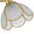 1-Light Traditional French Beveled Glass Semi Flush Mount