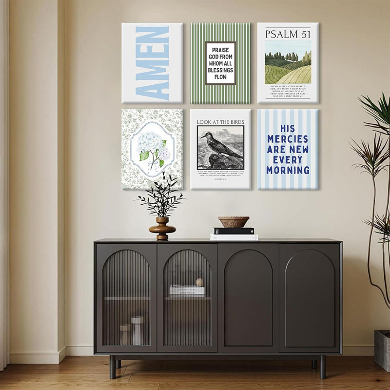 6 Piece Wrapped Canvas Print