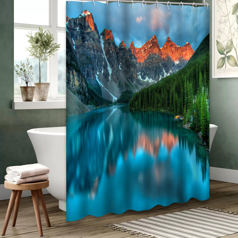 Rideau de douche Moraine Lake Banff, L 72 po x l 72 po
