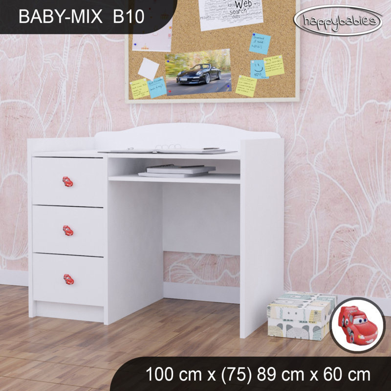 100cm Computer Desk, White