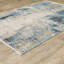 Brice Power-Loom recyclé P.E.T. Tapis abstrait bleu / beige-509002745