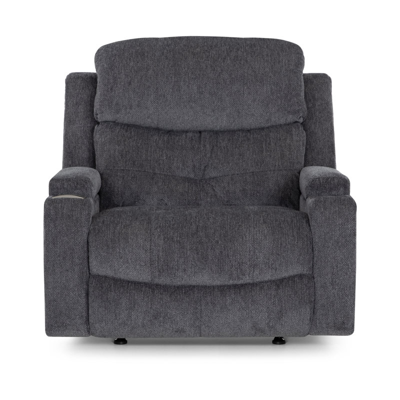 Chair & A Half Recliner W/ Power Recline, Dual Storage Arms, Cupholder, Slot Charger & Usb, Seeley Storm