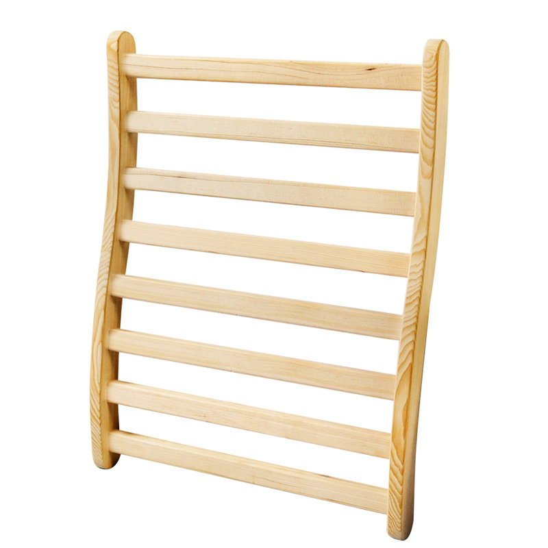 Bois de pruche naturel, forme ergonomique en S pour un confort et une posture optimaux, sans teinture, forme en S, relaxant et rafraîchissant, soulage les tensions musculaires du dos