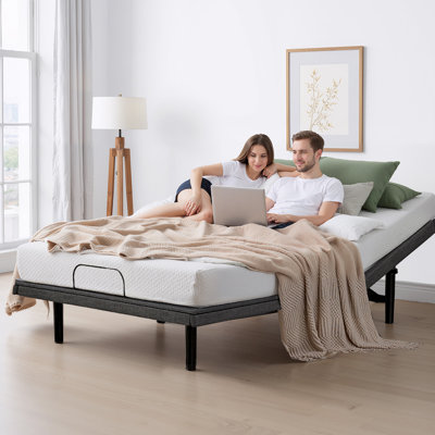Bonham Zero Gravity Adjustable Bed Frame, Ergonomic Electric Bed Base with Wireless Remote and 2 USB Ports