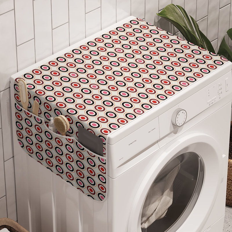East Urban Home Geometric Washing Machine Organizer Pack of 2 47" x 18.5" Multicolor