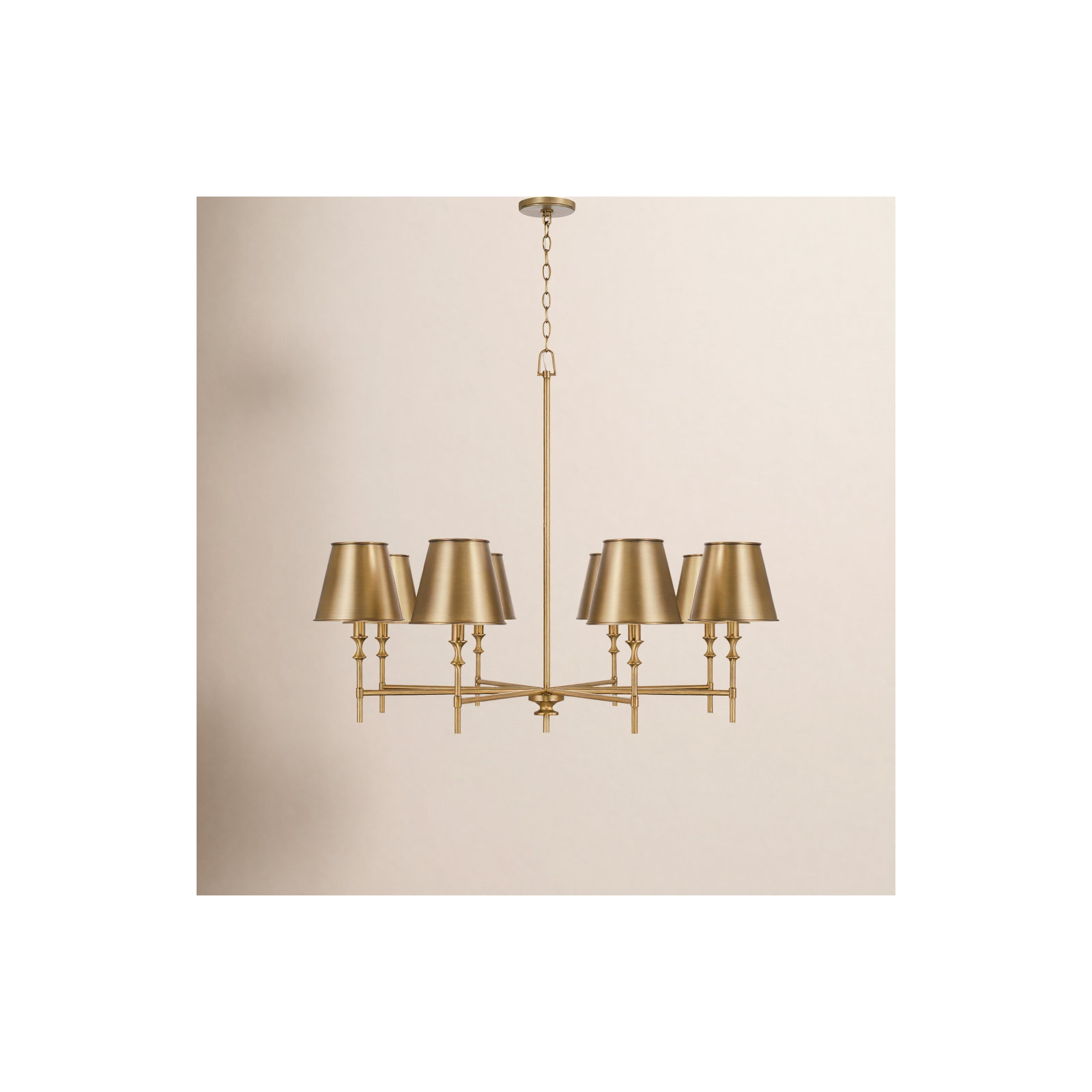 Freya Dimmable Chandelier, 33" H x 41" W