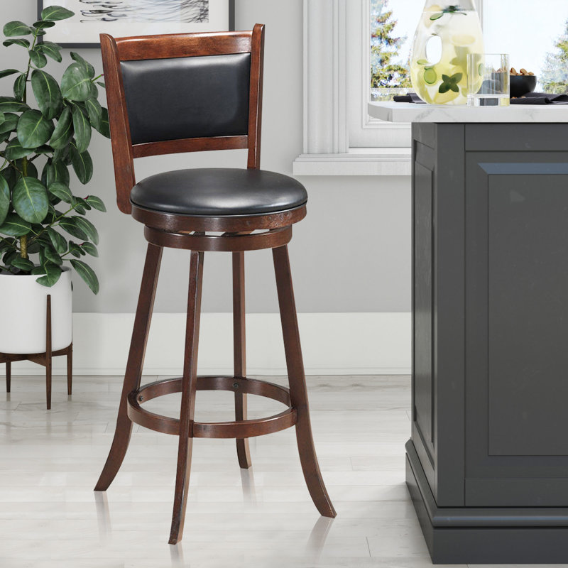 Hansbury Swivel Upholstered Counter Stool