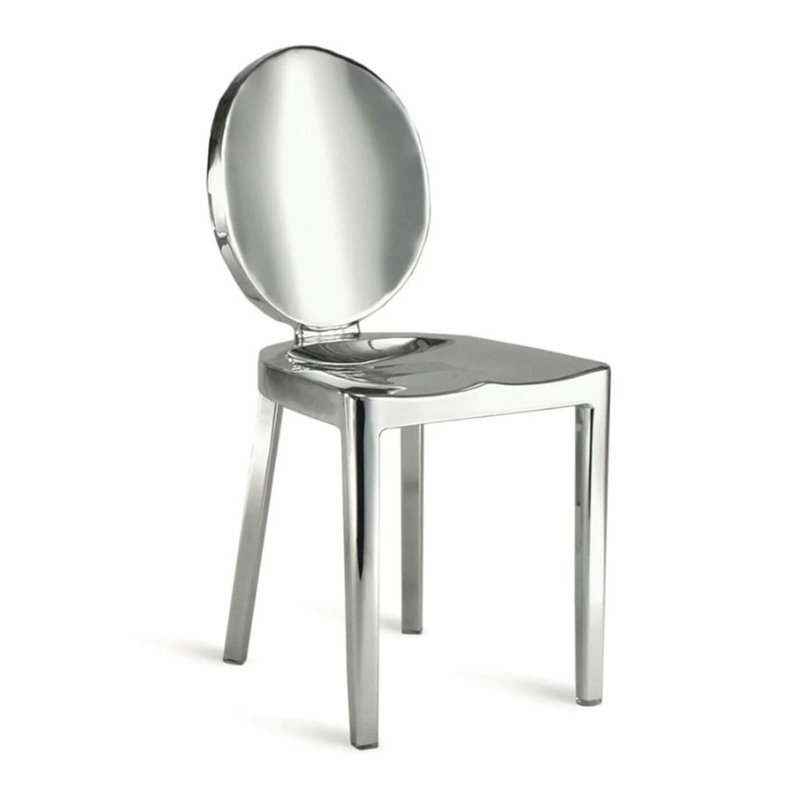 Gnok Armless Chair, Shinny
