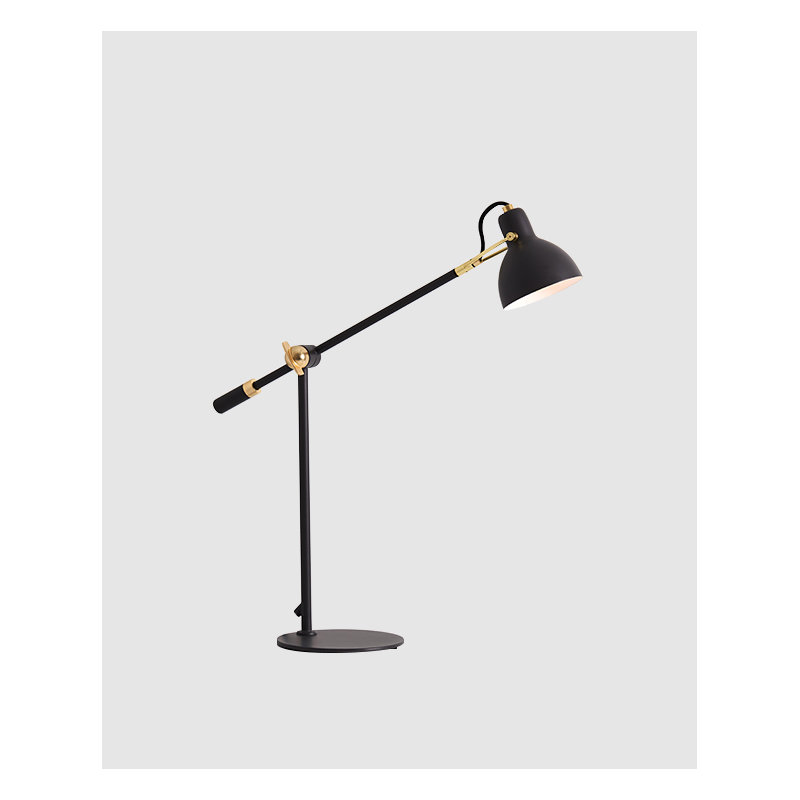 Laito Desk Table Lamp, Black/Champagne Gold
