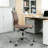Mid & High Back Genuine Leather Armless Office Chair, Computer Desk Chair-2101269172-2101269178