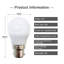 2-Pack 5W B22 LED Ball Bulb, 3000K