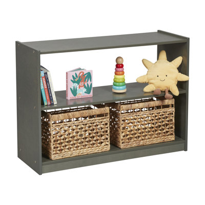 ECR4Kids 2Shelf Mobile Island Storage Cabinet Classroom Furniture