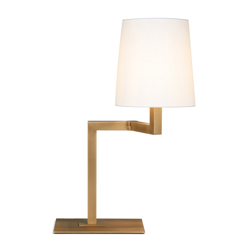 Tonda Desk Table Lamp, Matte Light Satin Bronze