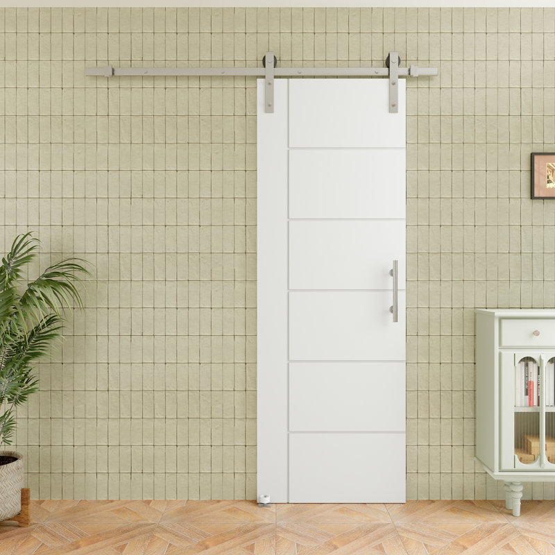 Porte de grange coulissante en bois 80 pi avec 80 po, 28 po x 80 po