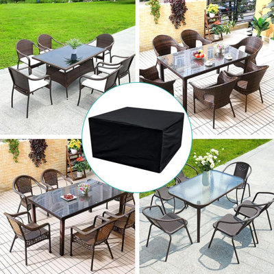Waterproof Garden Patio Furniture Cover Rectangular Outdoor Table Chair Cover