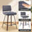 26 Inch Velvet Swivel Counter Height Bar Stools-1416765338