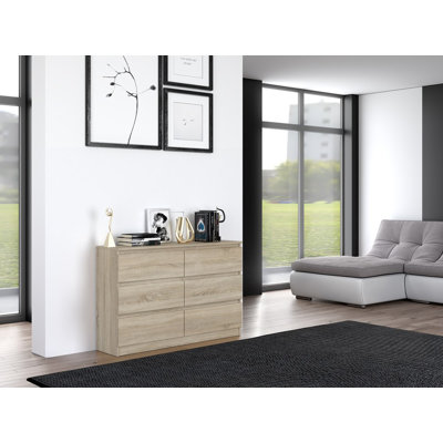 Shay 120 cm W Chest of 6 Drawers