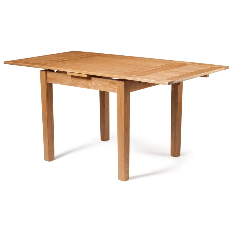 Hatcher Extendable Oak Solid Wood Dining Table