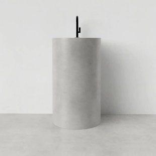 Trueform Concrete Rise 20'' Concrete Circular Bathroom Sink