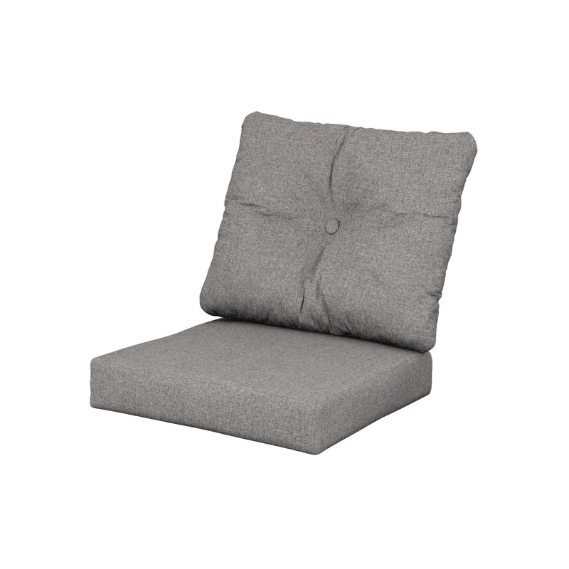 ComfortCore POLYWOOD Standard Seat Cushion 17"D x 18.5"W x 2.5"H, Gray Mist