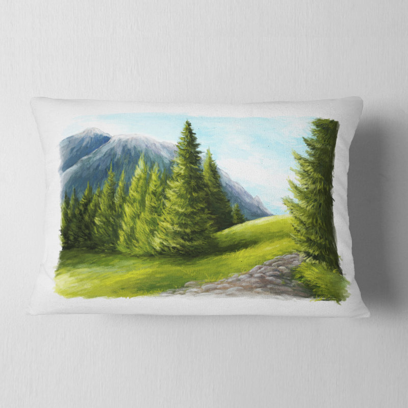 Coussin lombaire Landscape Road in Mountains