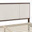 Martha Stewart Jett Wooden Platform Bed With Upholstered Base And Triple Inset Headboard-97967479-97967480