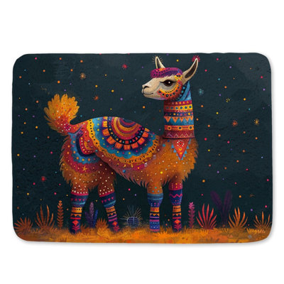 Tapis de bain style lama
