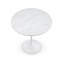 Table d'appoint piédestal MELODY, marbre blanc