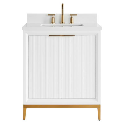 Bungalow 30" Freestanding Standard Single Bathroom Vanity with Top