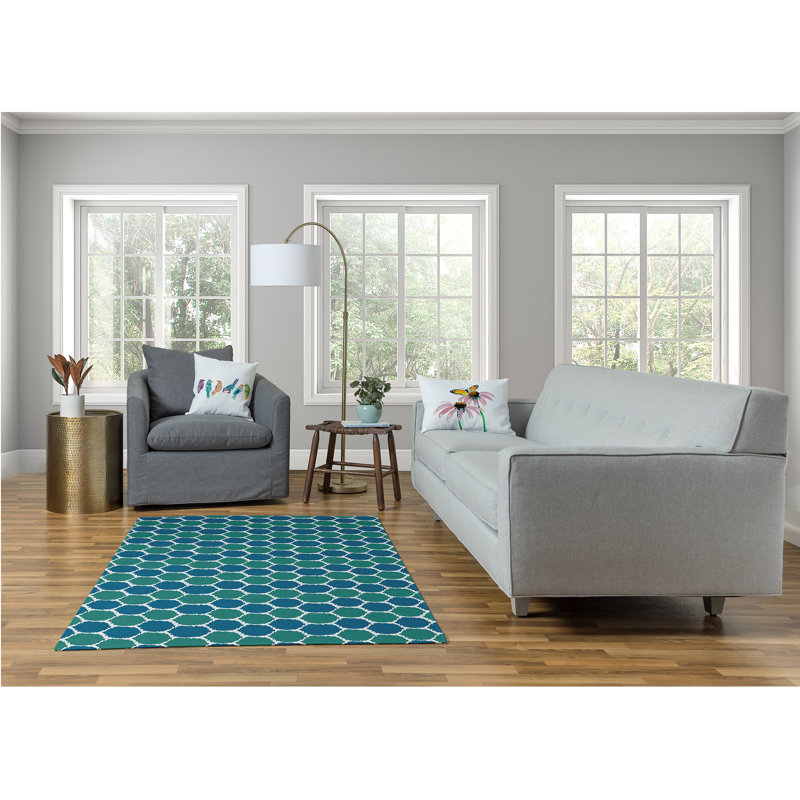 Chenille Geometric Indoor Rug, Rectangle 4' x 6'
