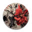 Horloge murale en bois massif Mauve-1898187073
