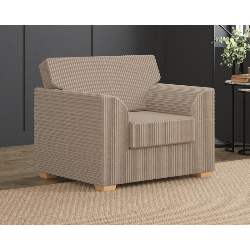 Upholstered Armchair, Sable