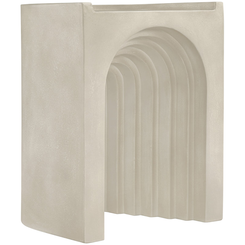 Avenda Concrete End Table, Beige