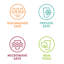 Silipint: Kids Straw Tumblers 8oz: 4 Pack - Polka Dots - Silicone Unbreakable Cups