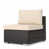 White Cushion/Brown Frame