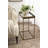 Rectangle Metal and Glass Side Table-304401907
