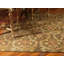 Wool Damask Area Rug in Brown-21527338