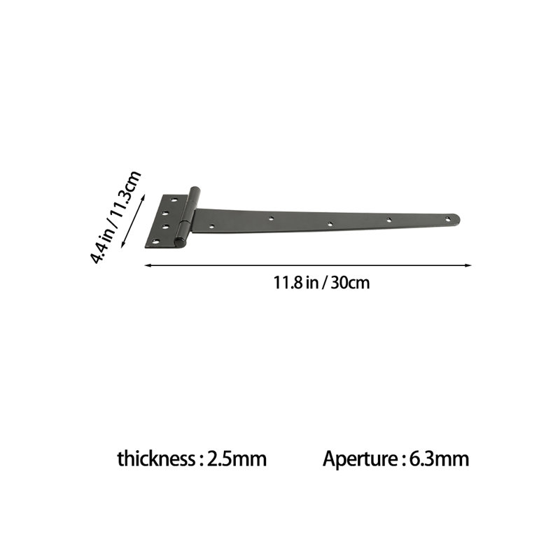 3Pcs 180-Degree Heavy-Duty T-Hinges