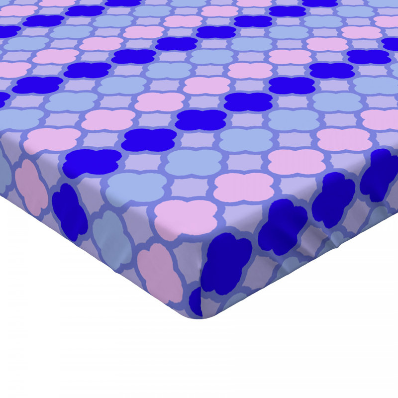 Microfiber Geometric Fitted Sheet, Twin XL Fitted Sheet