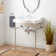 30" Cierra 31" Tall Vitreous China Rectangular Console Bathroom Sink with Overflow