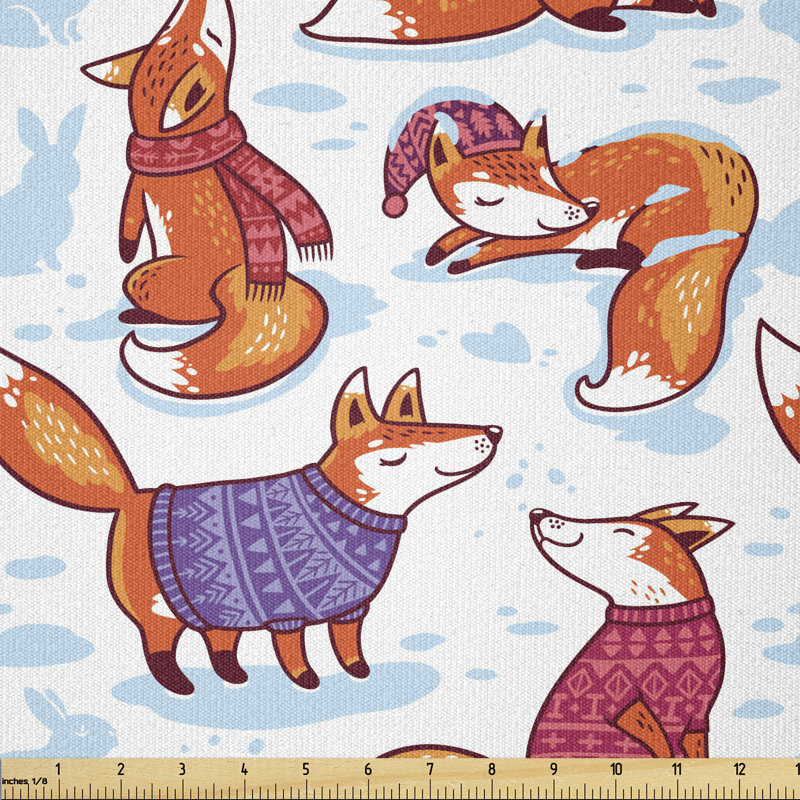 Tissu de renard Ambesonne par The Yard