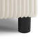 Canapé modulaire en U 141 po Corduroy avec haut-parleurs Bluetooth, chargeur USB, porte-gobelets