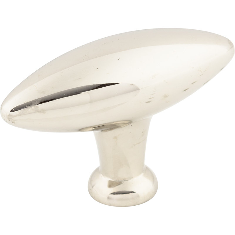 Shrewsbury Small 2 5/16" Length Bar Knob, Polished Nickel