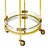 Jacques Round Bar Cart - Brass