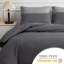 Premium Reversible Duvet Cover Set with Zipper Closure and Corner Ties-122112993