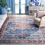 Tapis oriental bleu / rouille Deblois-1749113333