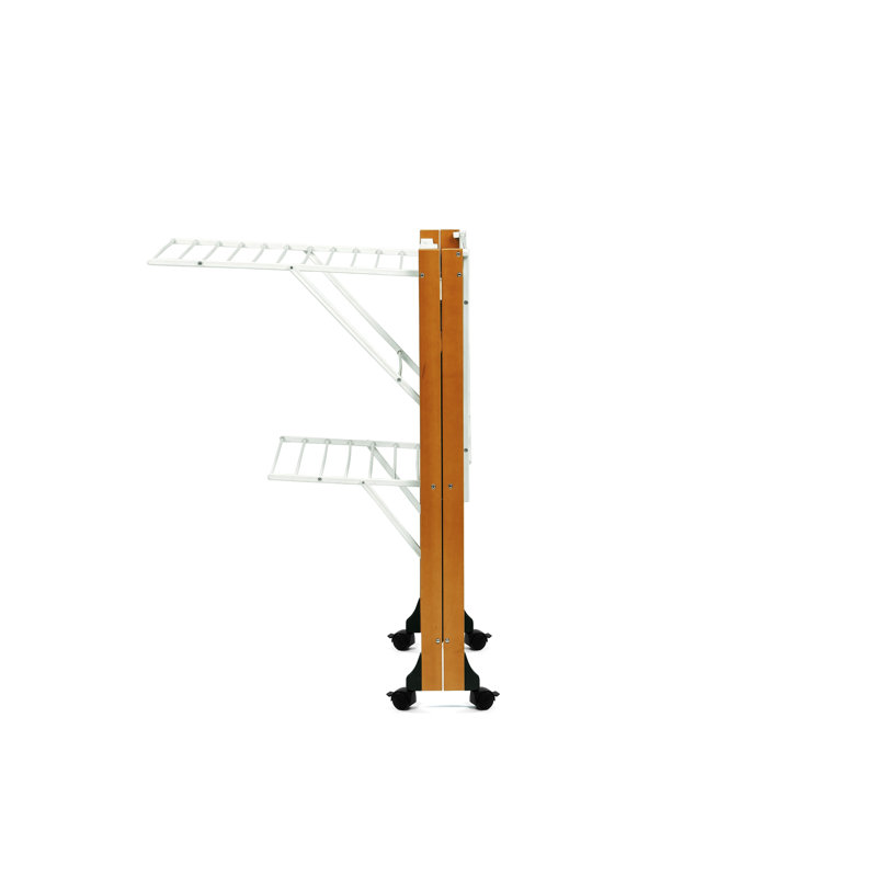 Millwright Wood Foldable Freestanding Drying Rack, Cherry