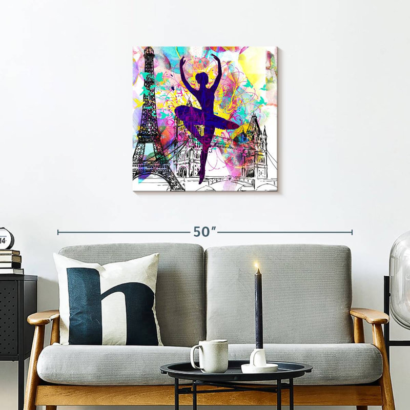 Silhouette de ballerine Enn London, H 24 po x l 24 po
