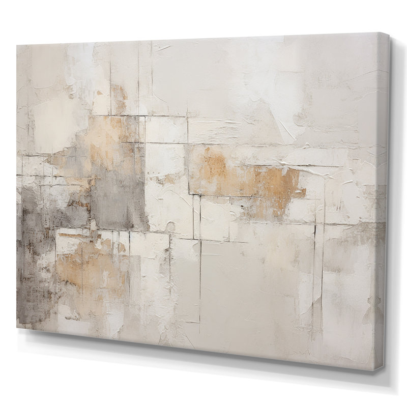 Minimalisme, art zen moderne scandinave I - Art mural moderne-scandinave, Toile tendue, H 34 po x l 44 po x P 1,5 po